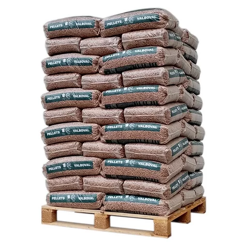 Granulés de bois 6 mm – palette de 65 sacs de 15 kg